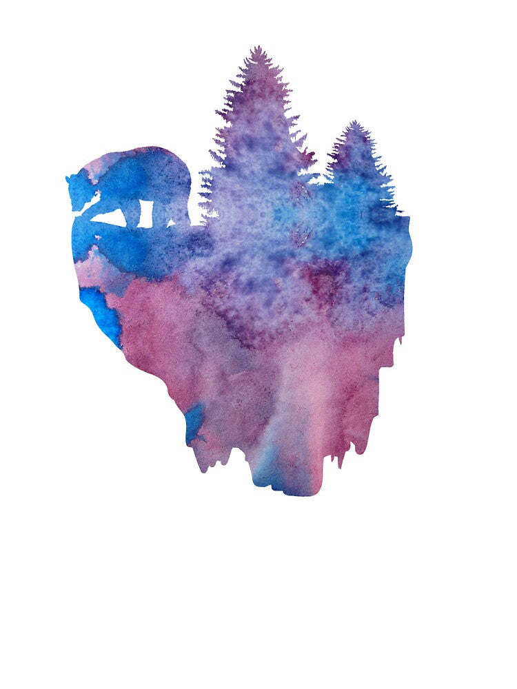 Bear on a floating island by TheJollyMarten