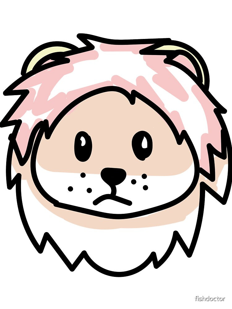 lion doodle emoji by fishdoctor