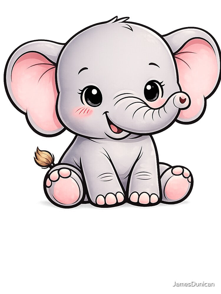 elephant baby/calf cute looking African baby elephant by JamesDunican
