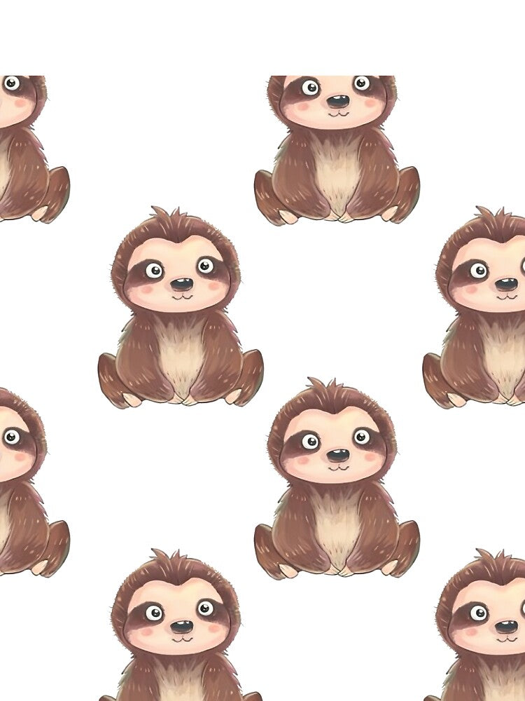 Cute Sloth Drawing Pattern by Mnightsa
