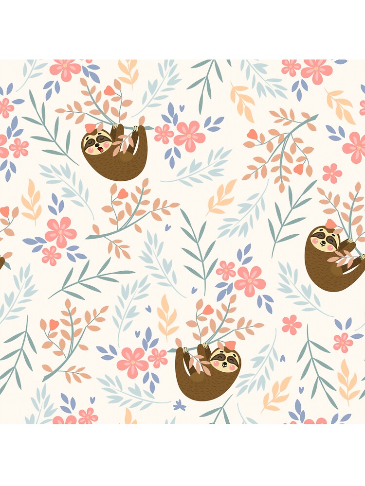 Baby Flower With Sloth by ArtCreations79