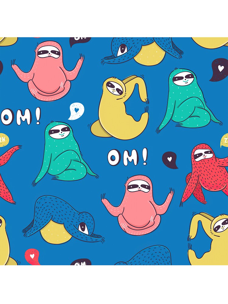 Colorful Funny Sloth by ArtCreations79