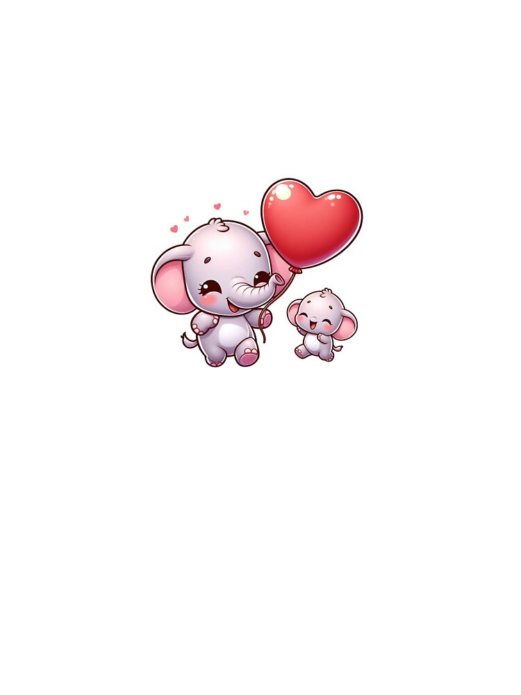 Kawaii Baby Elephant Balloon by carestazafeli