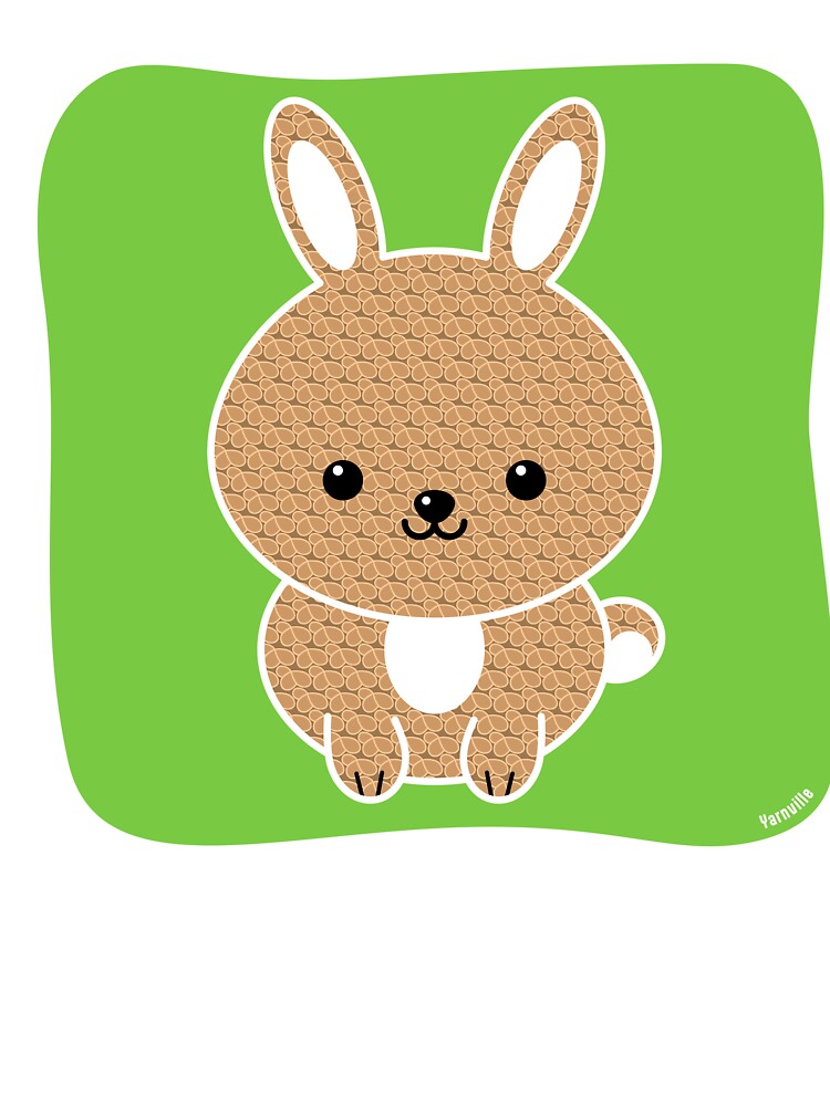 Tan Lionhead Bunny Rabbit Cartoon Yarnville by Lollee-me