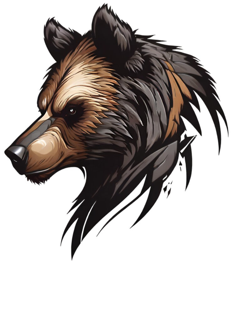 Cool Bear Face / Logo-Style Art by PolygonPinnacle