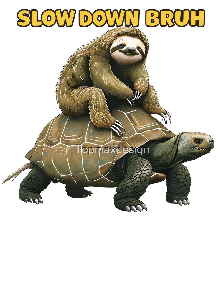 Sloth Slow Down Bruh by Topmaxdesign