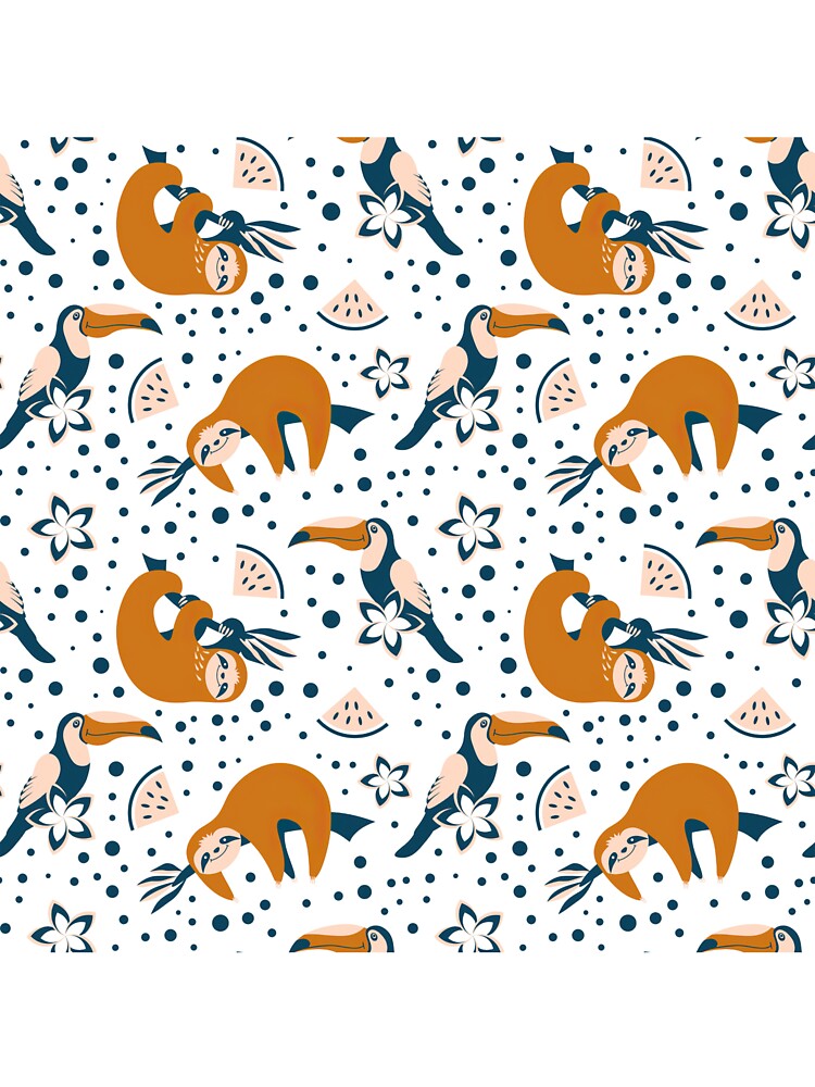 Sloth Toucan And Watermelon by HauckClothing