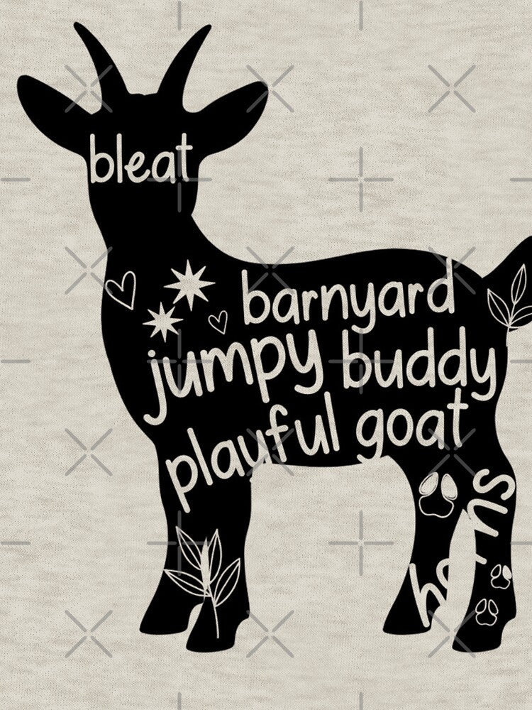 Cute Mini Goat Silhouette  Simple Farm Animal by GrumpySableye