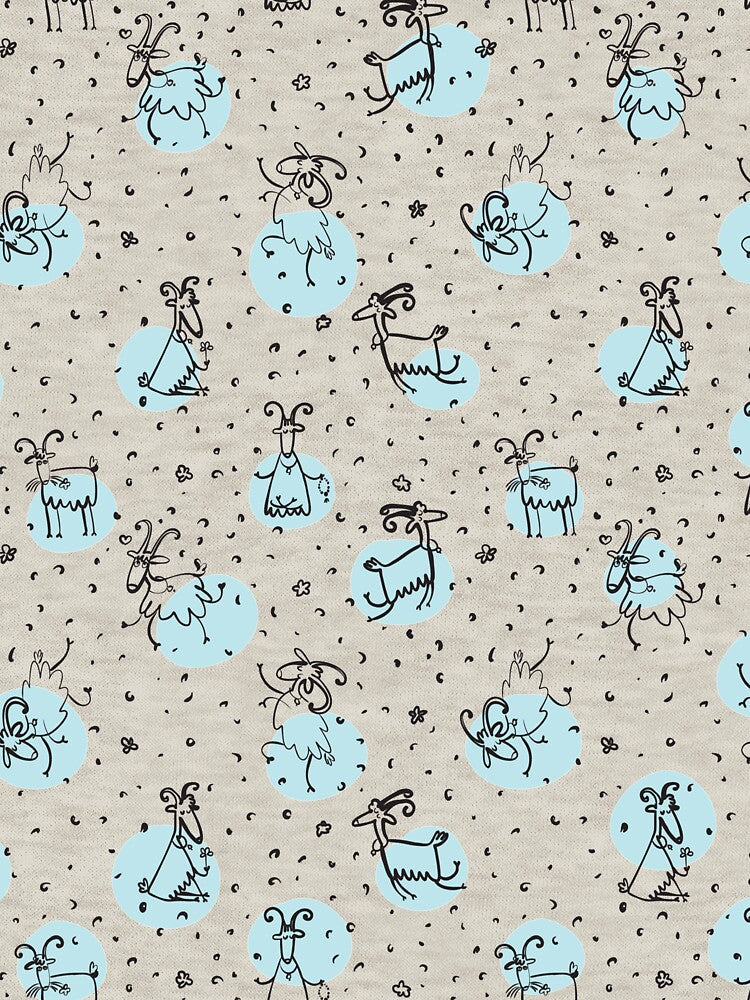 Happy Goat Pattern - Christmas And Birthday Gift Ideas For Goats Lovers by ASClothDesign