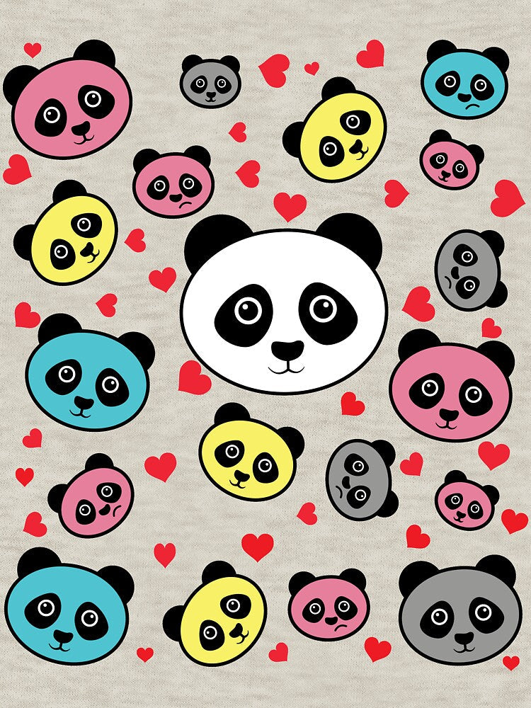Colorful Panda Pattern by Sagar Karki