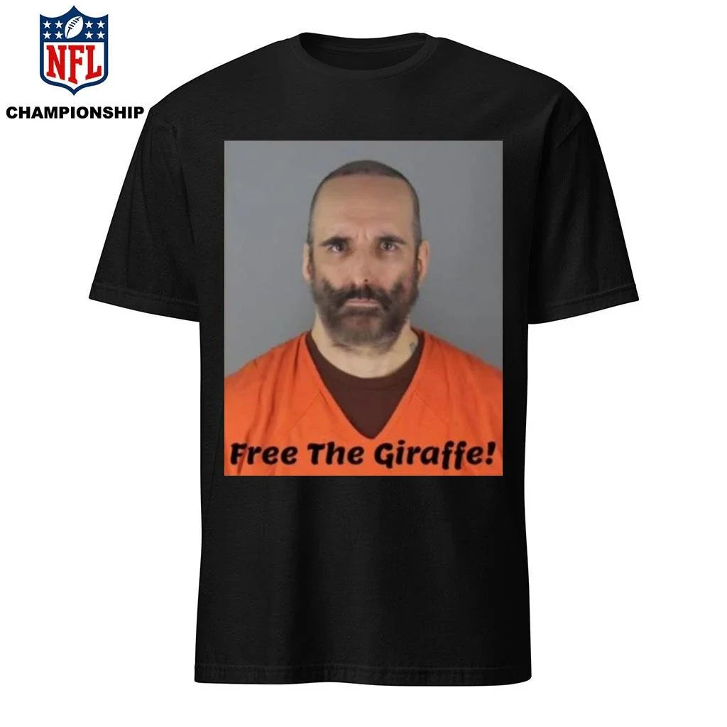 Robby Roadsteamer Free The Giraffe Mugshot Shirt