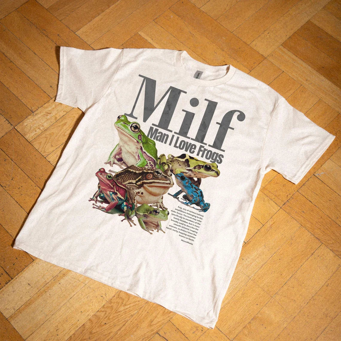 Man I Love Frogs T-Shirt, Meme Frog Shirt, Vintage Style Unisex T-Shirt, Offensi