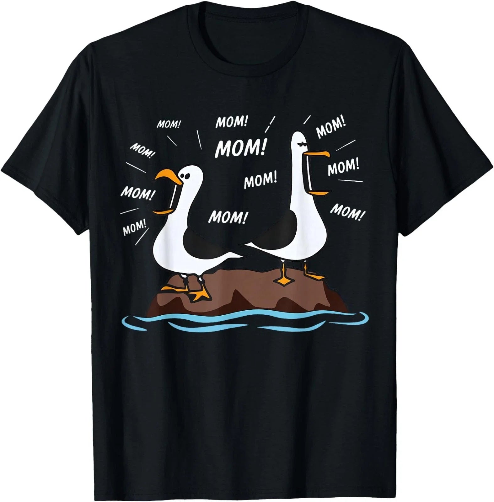 Mom Seagull Funny Mama Seagulls Mothers Day Humor T-Shirt