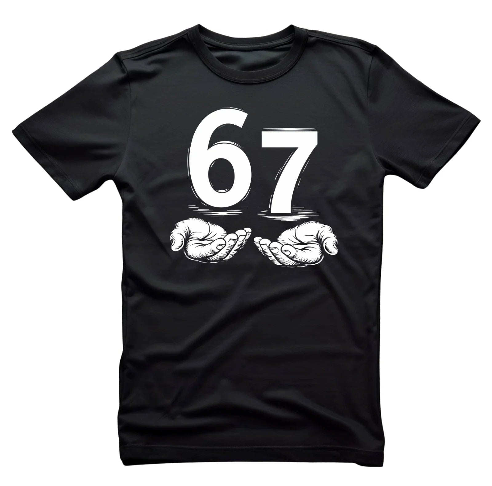 Six Seven 67 Kids Teen Boys Men 6-7 Meme Hands Funny T-Shirt, Unisex