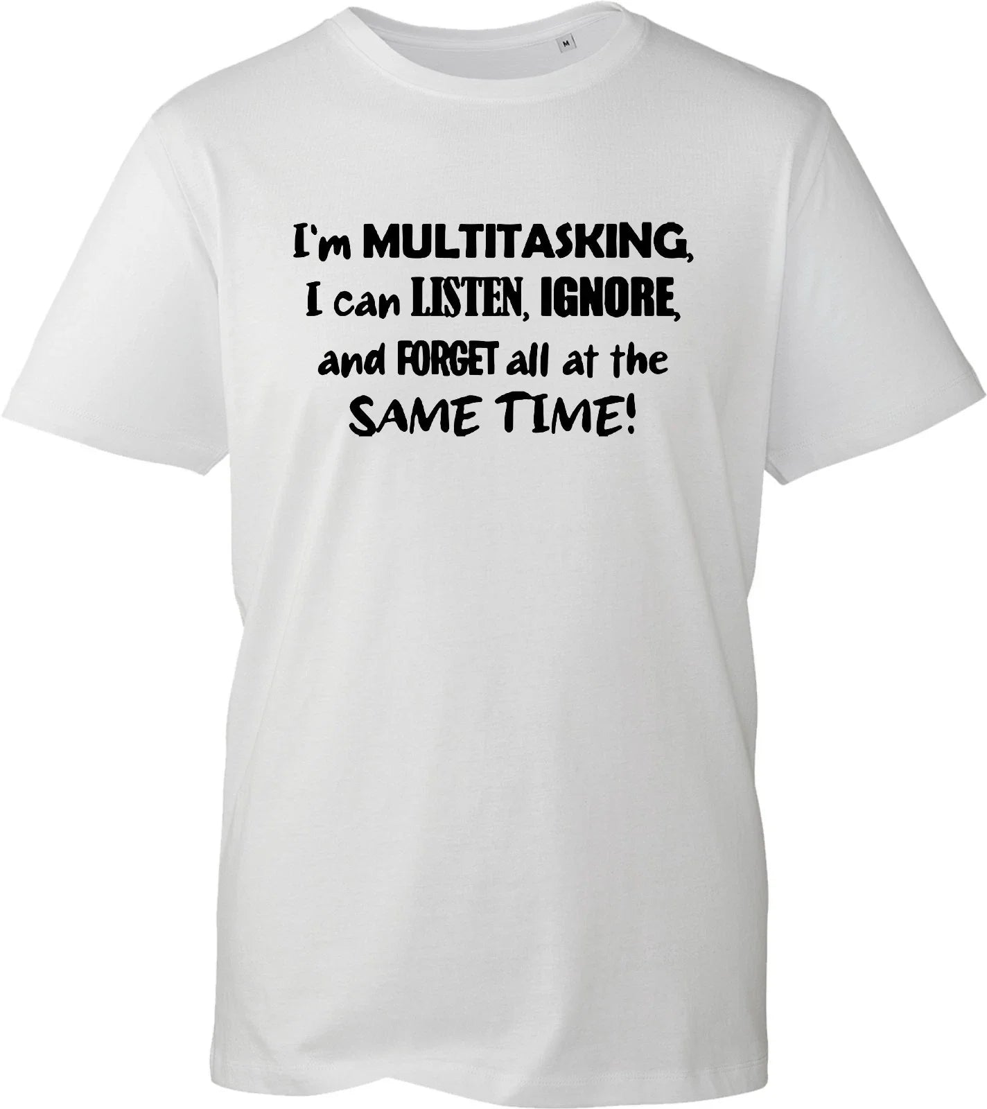 Funny Sarcastic T-Shirt Men's Women's Im Multitasking Graphic Novelty Humour Tee