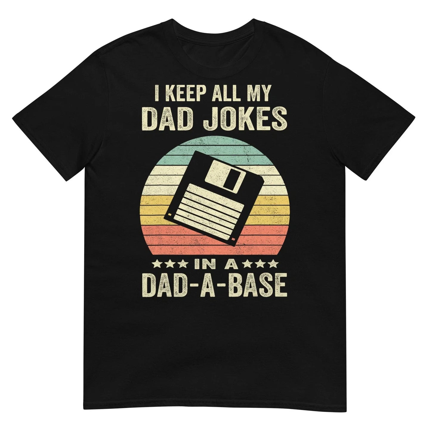 Mens Funny dad Jokes in dad-a-Base Vintage for Father's Day T-Shirt