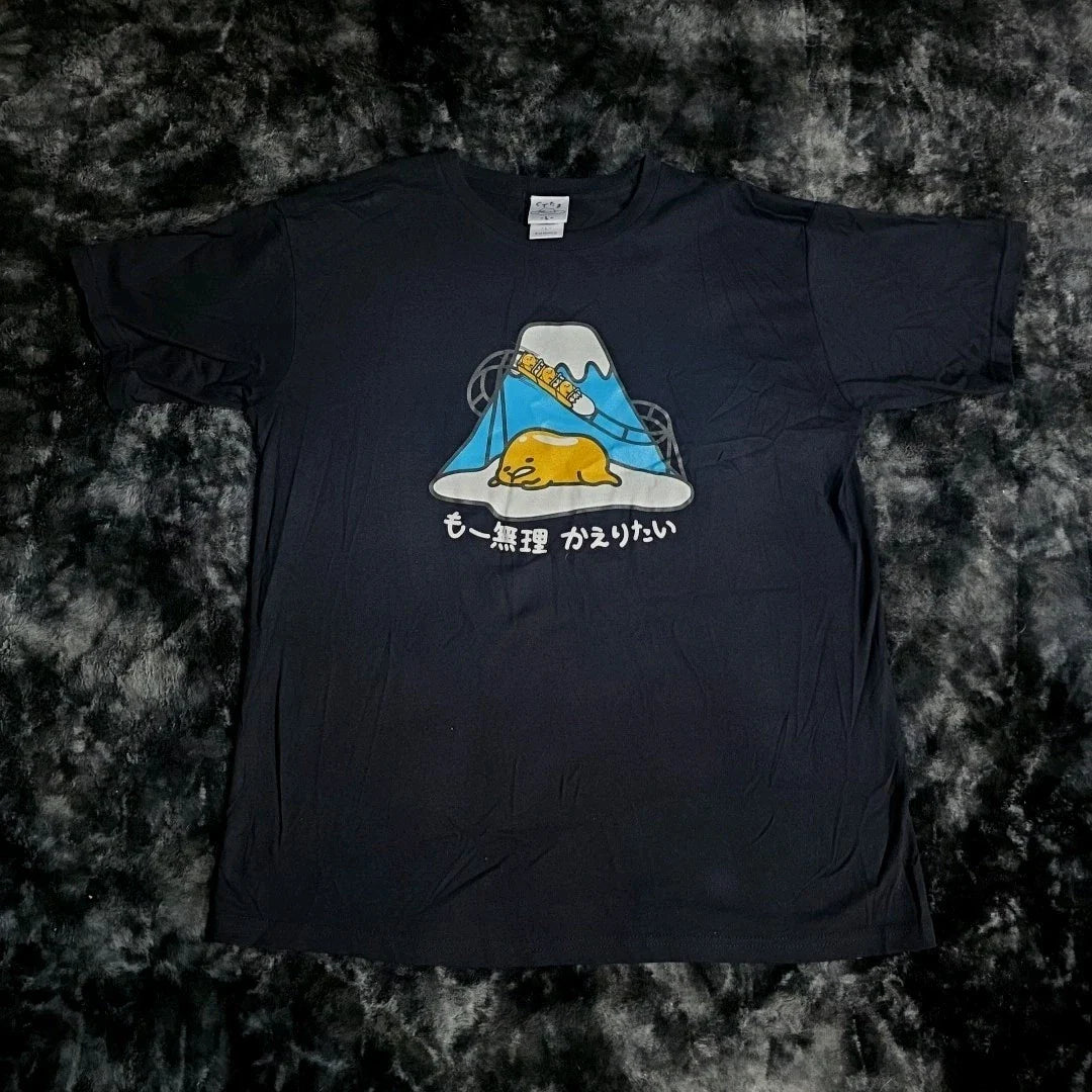 Gudetama The Lazy Egg Fuji Q Theme Park Tshirt Size Large From Japan New