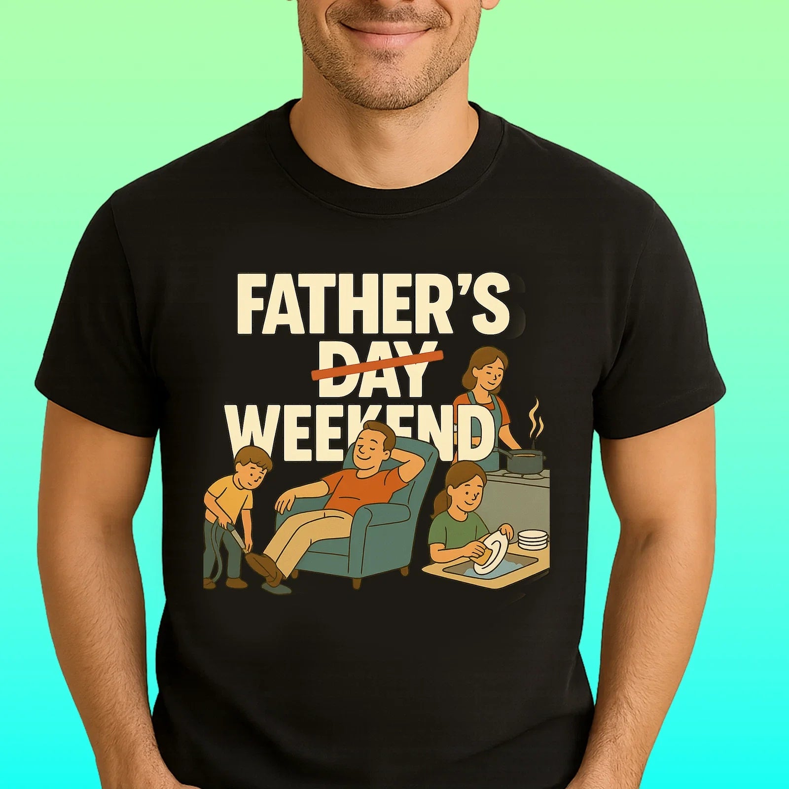 Fathers Day Weekend TShirt Funny Dad Gift Unisex Heavy Cotton Tee Dad Joke Shirt