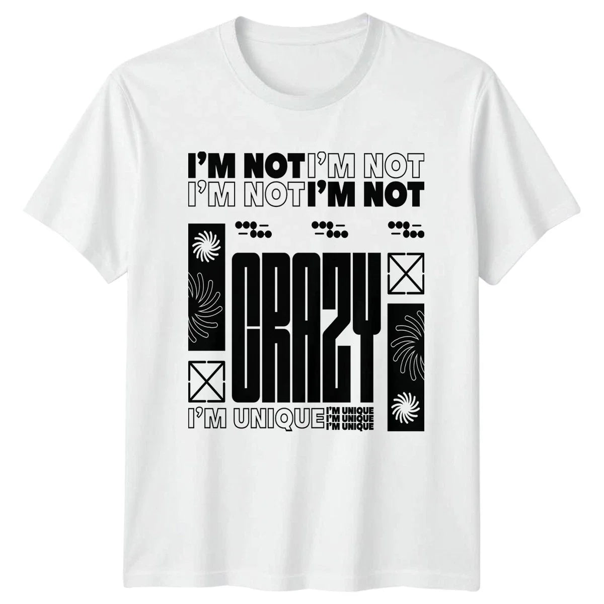 Im Not Im Not Im T-Shirt Brutalist Graphic Sarcastic Gift For Him And Her