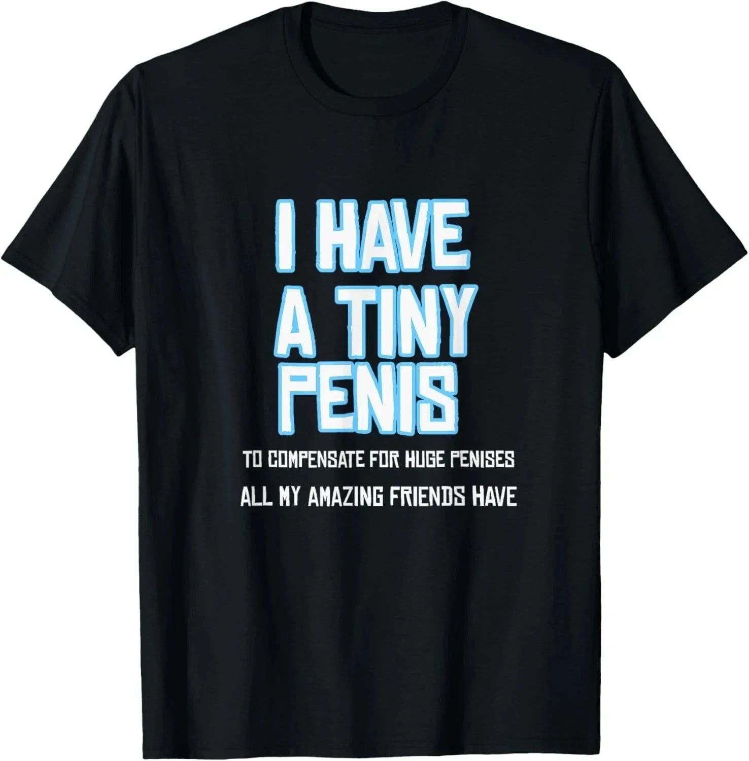 Funny Sarcastic Offensive Prank-I Have A Tiny Penis T-Shirt, size S-5XL