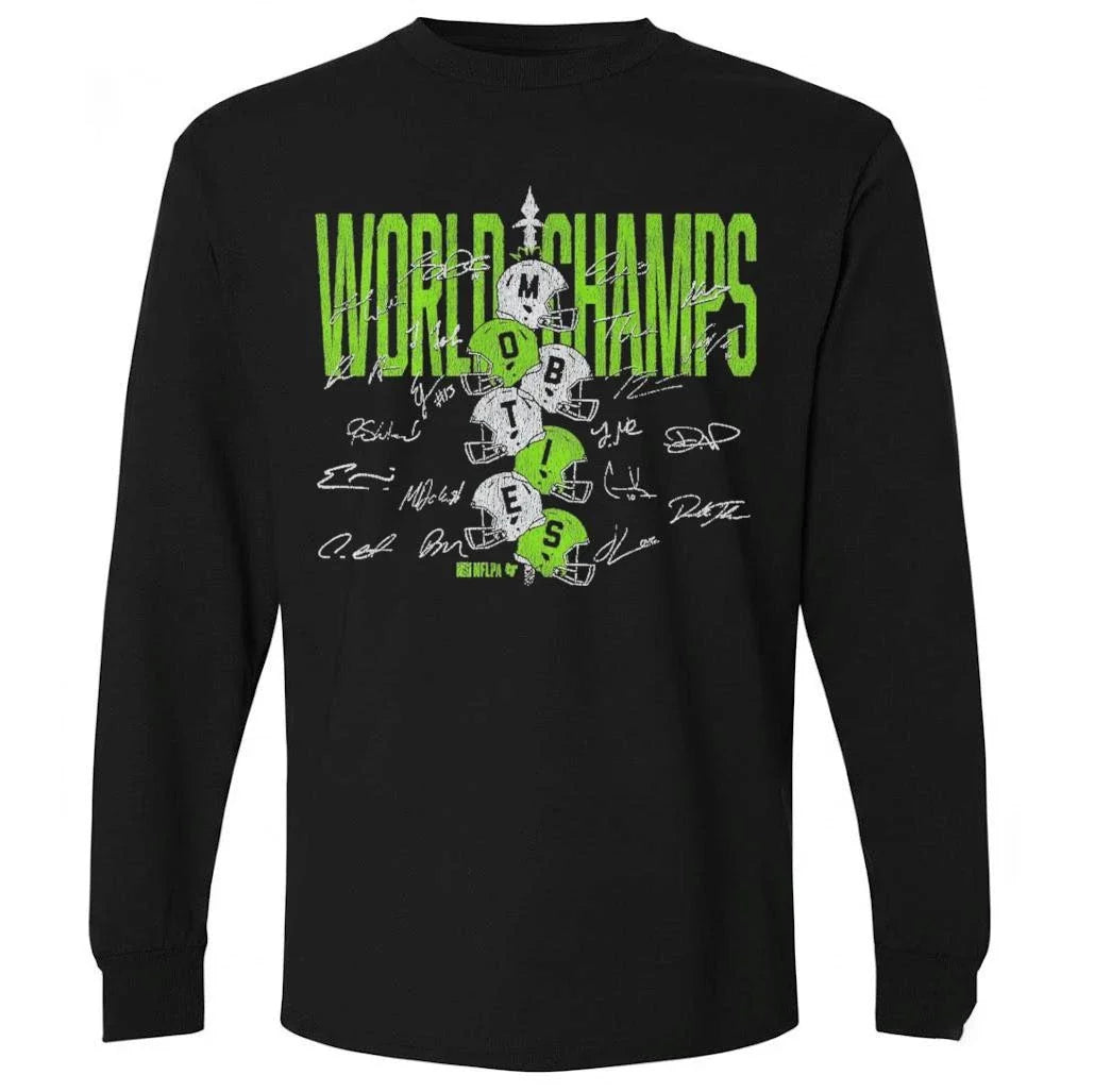 Seattle Football World Champs Helmet Stack Shirt