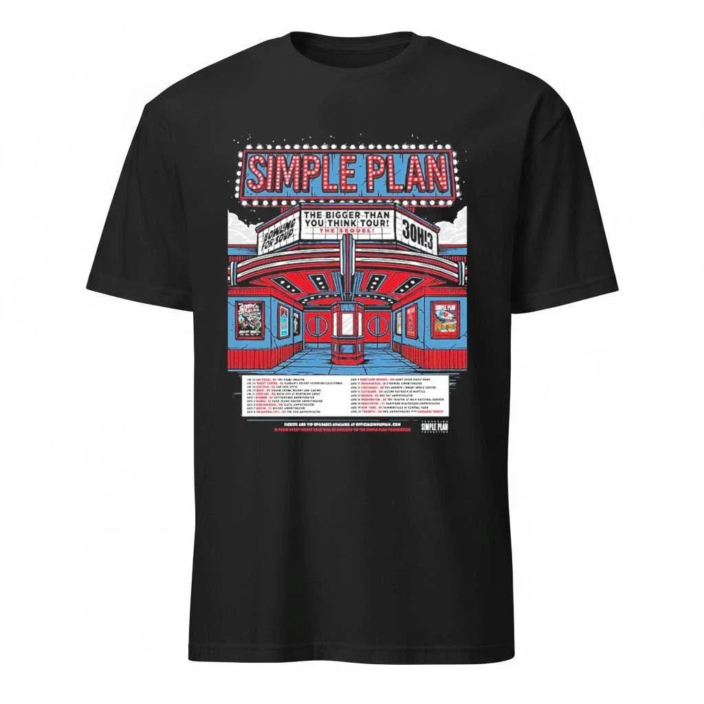 Simple Plan The Bigger Than You Think Tour The Sequel 2026 North America Schedule Dates Shirt