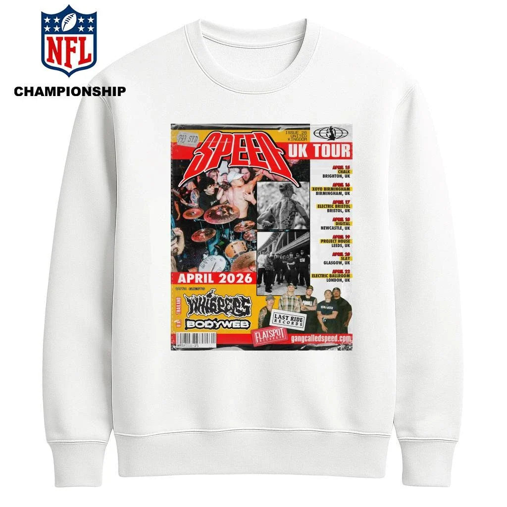 Speed UK Hard Core Tour April 2026 Flyer Poster Shirt