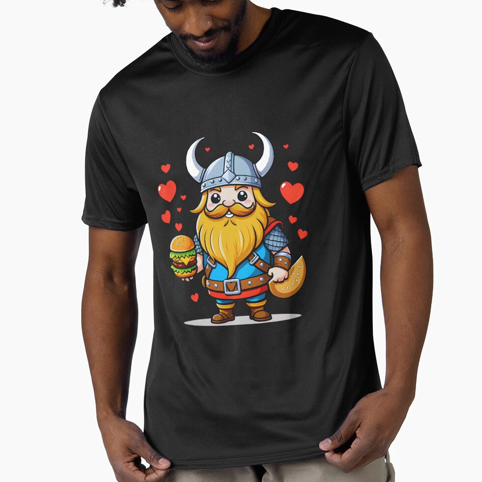 Viking Burger Lover, Kawaii Burger by saloui