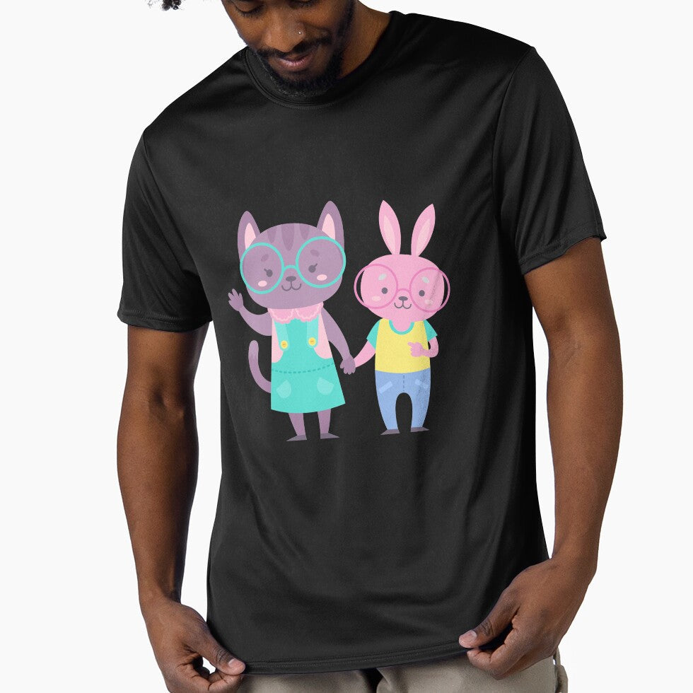 Cat And Rabbit Best Friends by madtoyman
