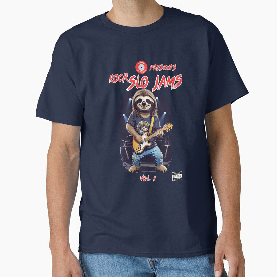 Sloth playing rock guitar music album cover by CedricNorbinho