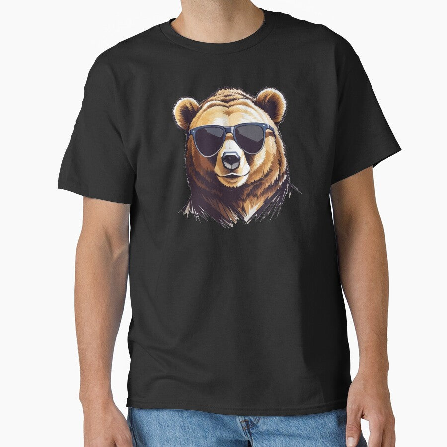 Cool Bear with sunglasses by Bear Cave Designs