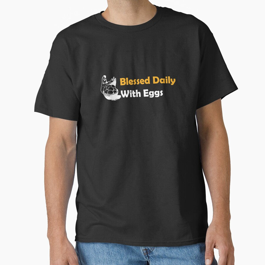Funny Chicken Design Blessed Daily by drwigglebutts