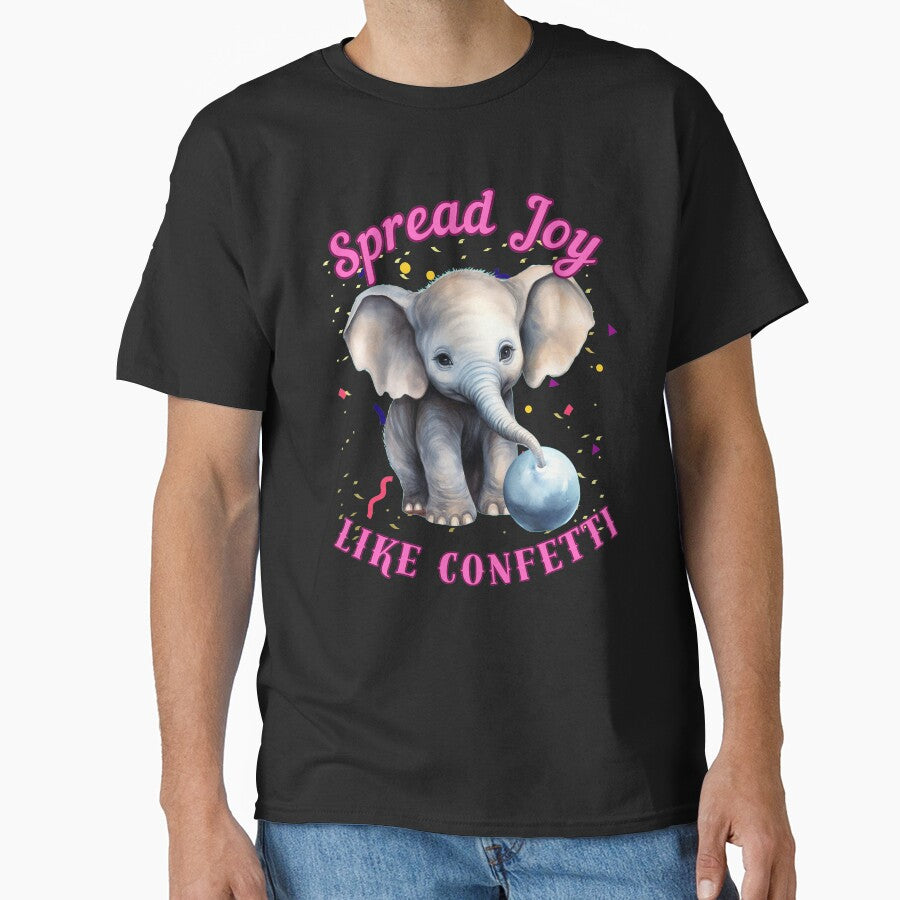 Spread Joy Like Confetti. elephant head by ElephantVibes