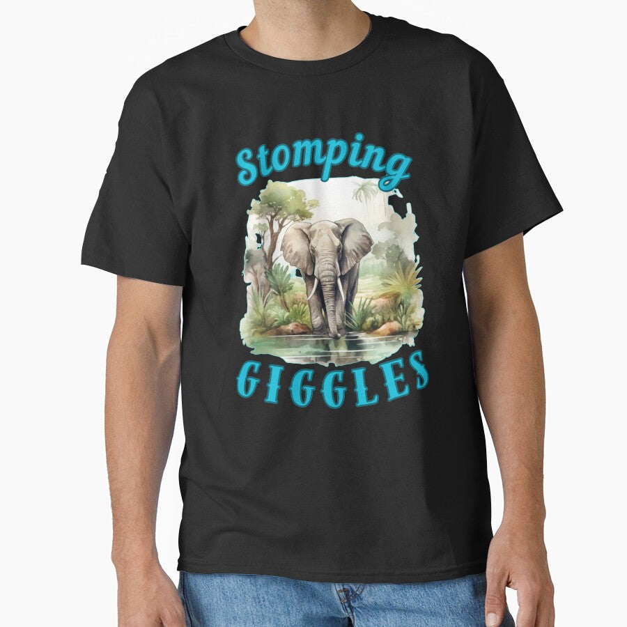 Stomping Giggles. funny elephant by ElephantVibes