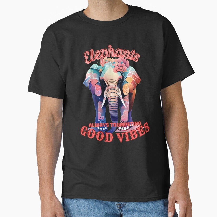 Elephants: Always Trumpeting Good Vibes. colorful elephant by ElephantVibes