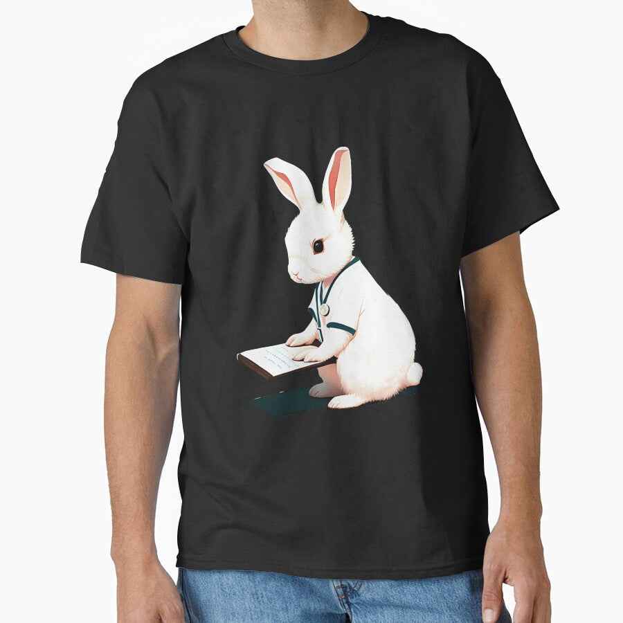 Cute baby doctor rabbit illustration 8 by vishalraifx
