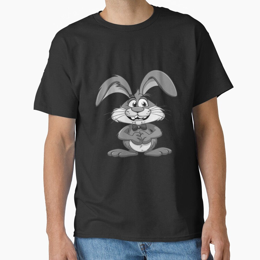 funny and cute long ears rabbit. by painting23