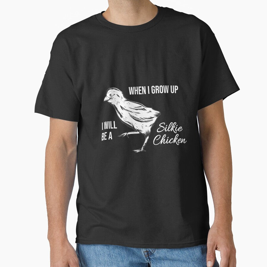 Silkie Chicken Cute Chick I Will Be A Silkie Hen Chicken Gift by leofel