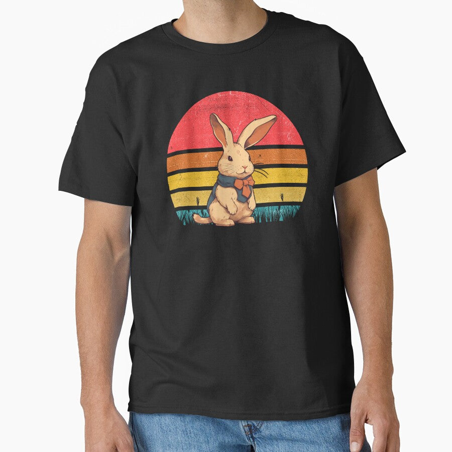 Rabbit Vintage Retro Sunset by rafaeltto
