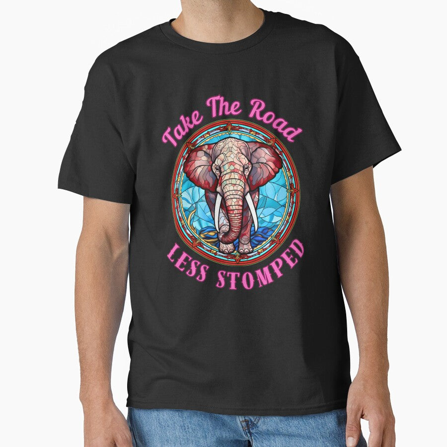 Take The Road Less Stomped. elephant quote by ElephantVibes