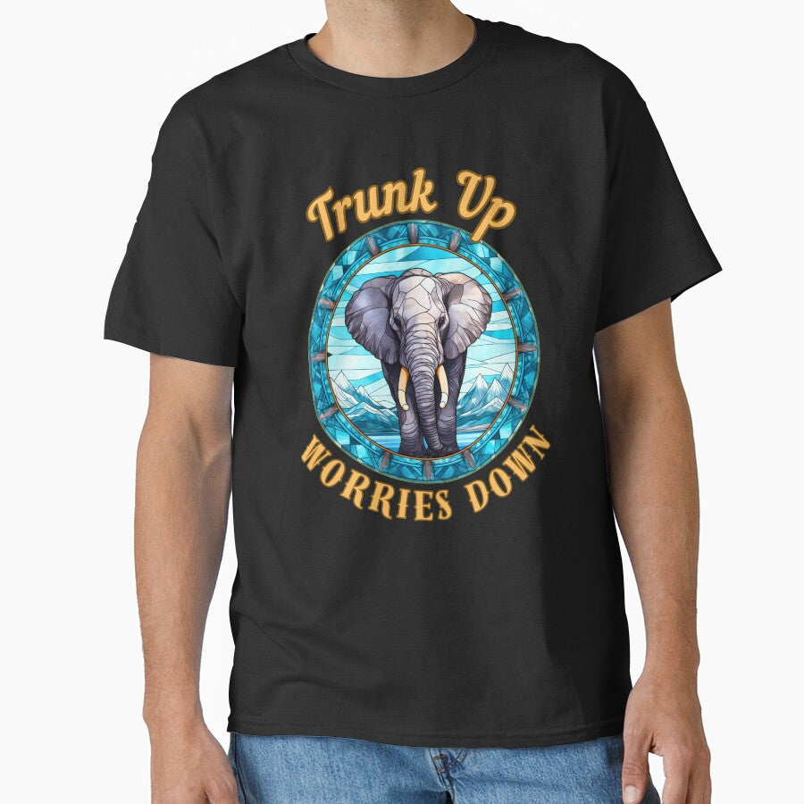 Trunk Up, Worries Down. elephant lover by ElephantVibes
