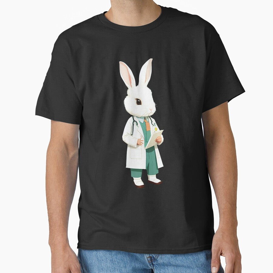 Cute baby doctor rabbit illustration 3 by vishalraifx