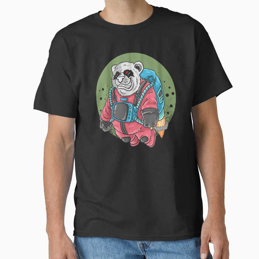 Evil Panda Flying in Space (version 2) by kalud-zoldyck