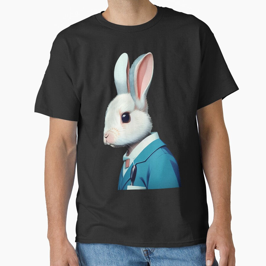 Cute baby doctor rabbit illustration 11 by vishalraifx
