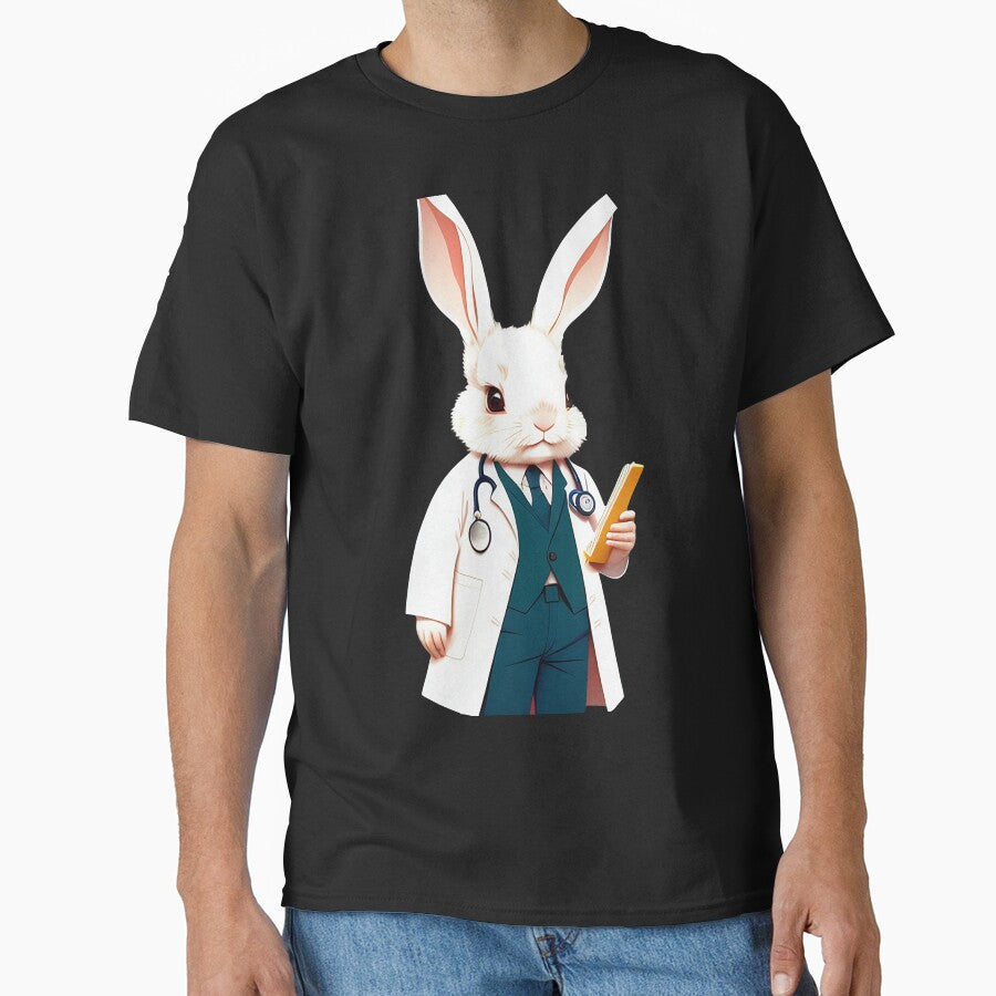 Cute baby doctor rabbit illustration 4 by vishalraifx