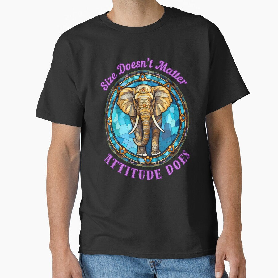 Size Doesn’t Matter. Attitude Does. elephant face by ElephantVibes