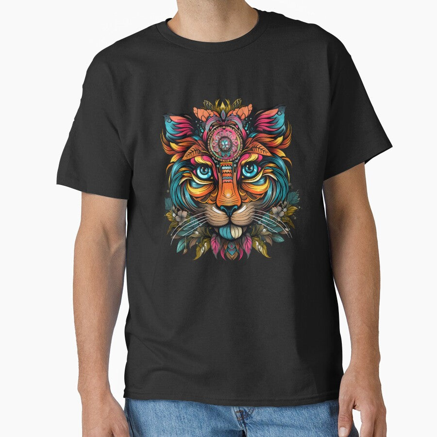 Tiger face art, colorful, tiger lovers by KAMESUN