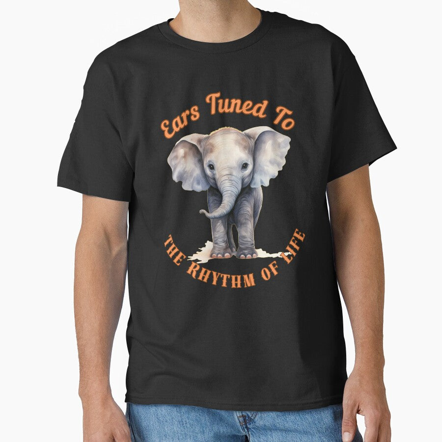 Ears Tuned To The Rhythm Of Life. elephant portrait by ElephantVibes