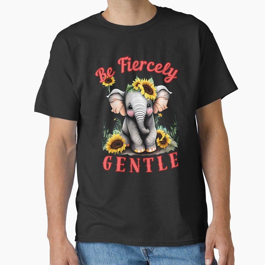 Be Fiercely Gentle. happy elephant by ElephantVibes