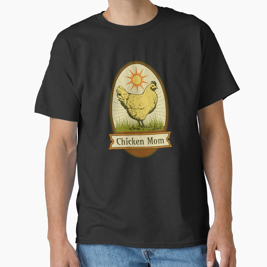 Vintage Chicken Mom Cute Hen by Zurickdesigns